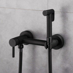 Santera GY0707200013 - Гигиенический душ в комплекте со смесителем (черный | матовый)