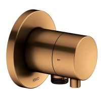 Keuco Ixmo 59557031101 Запорный вентиль с переключателем на 2 положения и подключением душевого шланга - внешняя часть (бронза шлифованная)
