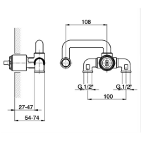 Cisal ZA02551004 Внутренний механизм смесителя для раковины
