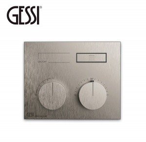 GESSI HI-FI Compact 63002 149 Термостатический смеситель для душа | Finox Brushed Nickel (шлифованный никель)