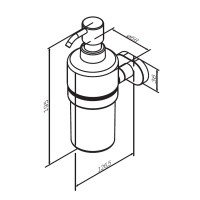 AM.PM Sense L A7436900 Дозатор для жидкого мыла подвесной (хром)