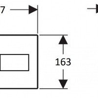 Creavit Arc GP8002.04 Накладная панель смыва для унитаза (антрацит матовый)