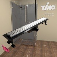 TIMO Eco PC10-600 Декоративная решетка для душевого лотка 600 мм (нержавеющая сталь)