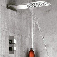 REMER Qubika QTC94S03SSCA Термостатическая душевая система с функцией наполнения ванны (хром)