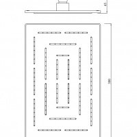 Jaquar Maze OHS-CHR-1637 Верхний душ 300 х 195 мм