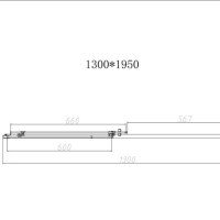 Vincea Slim-N VDS-4SN130CL Душевая дверь 1300*1950 мм (профиль хром | витраж прозрачное стекло)