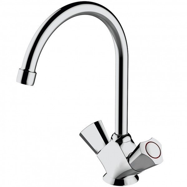 Bravat Duo F7133186CP-RUS Смеситель для кухни (Хром), в магазине ...
