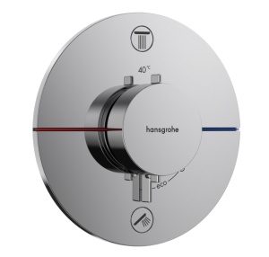 Hansgrohe ShowerSelect Comfort S 15556000 Термостатический смеситель для ванны - внешняя часть (хром)