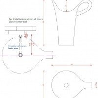 ArtCeram CUP OSL004 01 00 Раковина напольная на 70 см