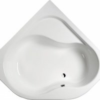 Акриловая ванна ALPEN Edera 152 a01111, гарантия 10 лет, угловая форма, объём 370 литров, цвет - euro white (европейский белый)