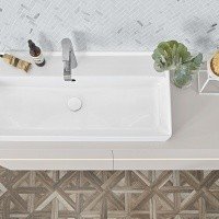 Villeroy Boch Collaro 4A331GRW Раковина для ванной комнаты 1000x470 мм ceramicplus (белый камень).