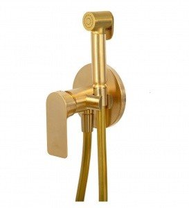 Remer Infinity I65WBG Гигиенический душ со смесителем (золото шлифованное)