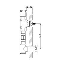 Cisal ZA03351104 Внутренний механизм смесителя для раковины