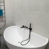 Webert Living LV720901560 Смеситель для ванны (чёрный матовый)