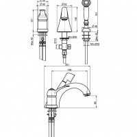 FIMA Carlo Frattini Lamp F3314CR Смеситель для ванны