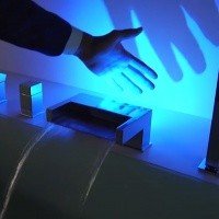 REMER Q-Ambient QA06 Смеситель на борт ванны с LED-подсветкой (хром)
