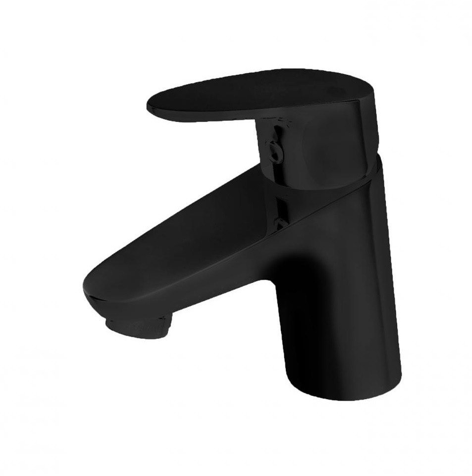 Bravat Drop F14898BM-1 Смеситель для раковины (Чёрный матовый), в ...