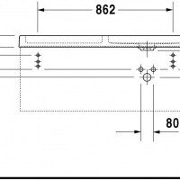 Duravit Starck X 230910 Раковина на 110 см