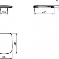 Сиденье c крышкой для унитаза T318101 Ideal Standard Esedra