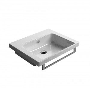 GSI Ceramica Norm 8683111 - Раковина для ванной комнаты 60*50 см | с отверстием для смесителя