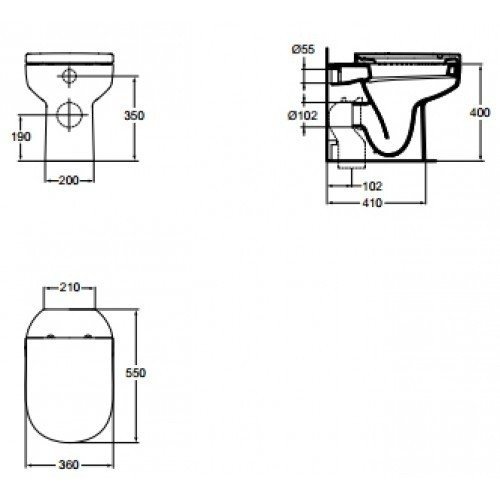 Ideal Standard Playa J492901 Сиденье с крышкой для унитаза, в магазине