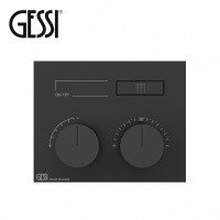 GESSI HI-FI Compact 63002 299 Термостатический смеситель для душа | Black XL (черный матовый)