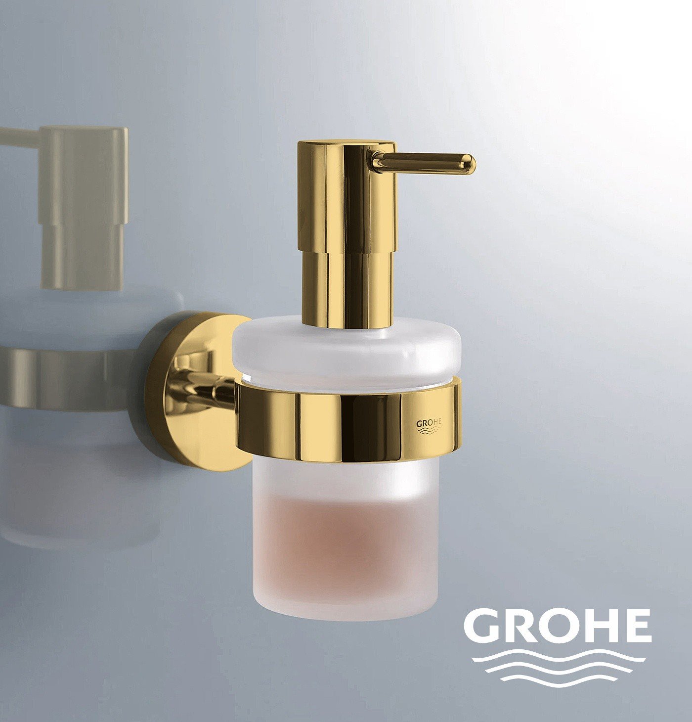 GROHE Essentials 40394GL1 Дозатор для жидкого мыла 160 мл (золото ...