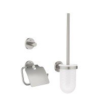 GROHE Essentials 40407DC1 - Набор аксессуаров для ванной комнаты и туалета (суперсталь)