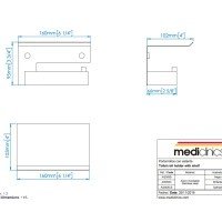 Mediclinics MED2027C Набор аксессуаров для ванной комнаты 4 предмета (нержавеющая сталь полированная)