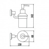 Savol Серия 95 S-009531 Дозатор для жидкого мыла подвесной (хром)