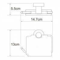 WasserKRAFT Isen K-4025 Держатель для туалетной бумаги (хром)