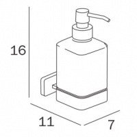 INDA Lea A18120CR21 Дозатор для жидкого мыла подвесной (хром)
