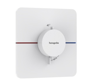 Hansgrohe ShowerSelect Comfort Q 15588700 Центральный термостат - внешняя часть (белый матовый)