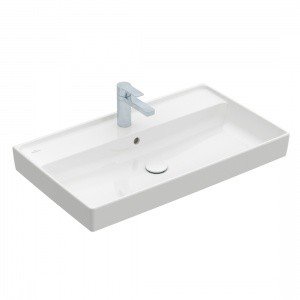 Villeroy Boch Collaro 4A3380RW Раковина для ванной комнаты 800x470 мм ceramicplus (белый камень)