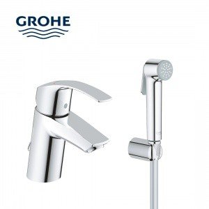 GROHE Eurosmart 23124002 - Смеситель для раковины с гигиеническим душем (хром)