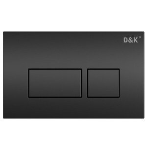 D&K Berlin DB1439025 Накладная панель смыва для унитаза (чёрный матовый)