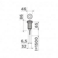 OMOIKIRI SW-01 AB 4996040 Пневматическая кнопка для измельчителя (античная латунь)