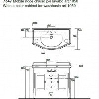 Kerasan Retro Комплект мебели для ванной комнаты на 100 см