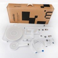 MILARDO Rora RORWT4FM06 Душевая система - комплект со смесителем с функцией наполнения ванны (белый матовый)
