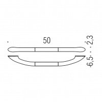 Colombo Design Complementi B9734 - Поручень | ручка для ванной комнаты 50 см (хром)