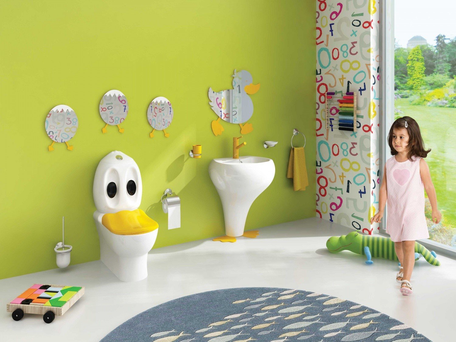 Creavit Ducky DC052-00CB00E-0000 Раковина детская 523*395 мм, купить в ...