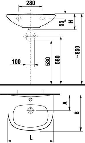 JIKA ZETA 8103910001049 Раковина для ванной комнаты - подвесная, цвет ...?