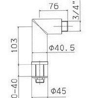 Mamoli 0127 Вертикальное подключение для смесителей