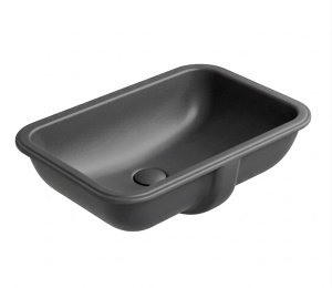 GSI PURA 7243PCS26 Раковина встраиваемая снизу 47*30 см (чёрный матовый)