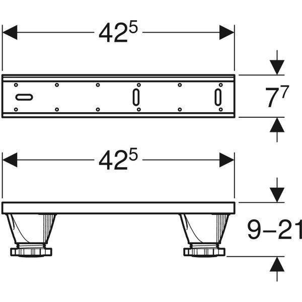 GEBERIT 554.910.00.1 Комплект ножек для акриловой ванны, в интернет ...
