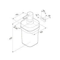 AM.PM Func A8F36900 Дозатор для жидкого мыла подвесной (хром)