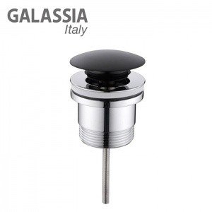 GALASSIA 9916NEMT - Донный клапан | сливной гарнитур Click-Clack (чёрный матовый)