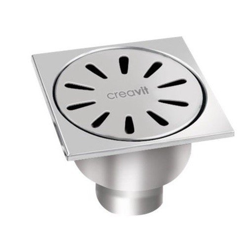 Creavit FS116A Душевой трап 100*100 мм (хром), купить в интернет ...