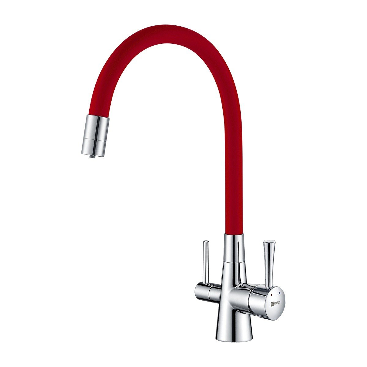 Lemark Comfort LM3075C-Red Смеситель для кухни с подключением к фильтру ...