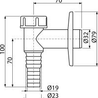 AlcaPlast APS2 Сифон для стиральной машины